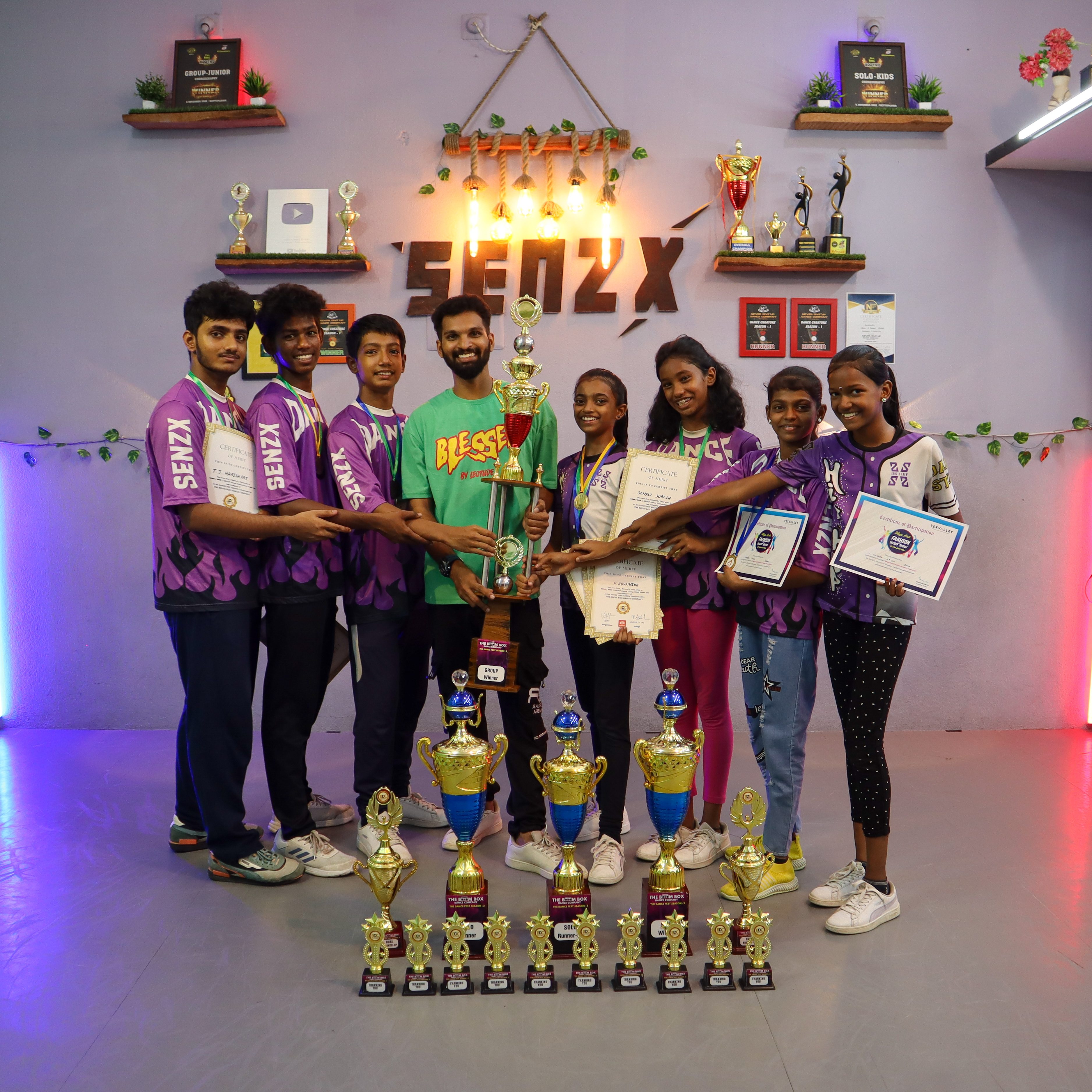 Multiple Competition Trophies
