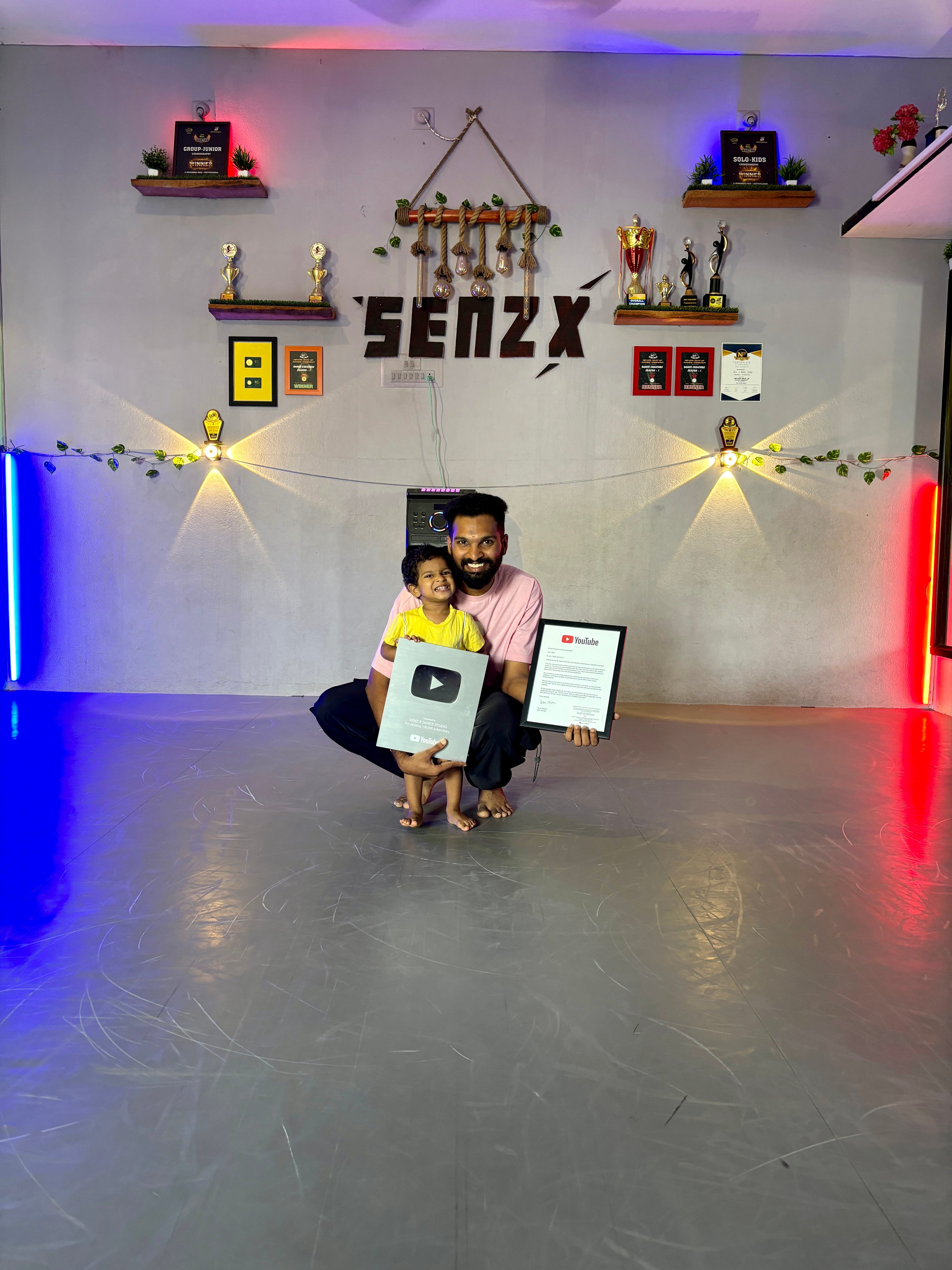YouTube Silver Play Button Celebration